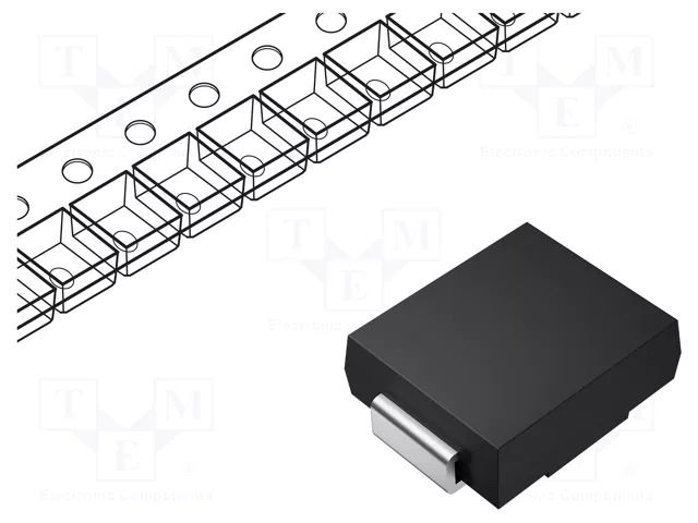 Diode: rectifying; SMD; 1kV; 3A; DO214AB; Ufmax: 1.15V; Ifsm: 100A FAGOR FS3MTRTB