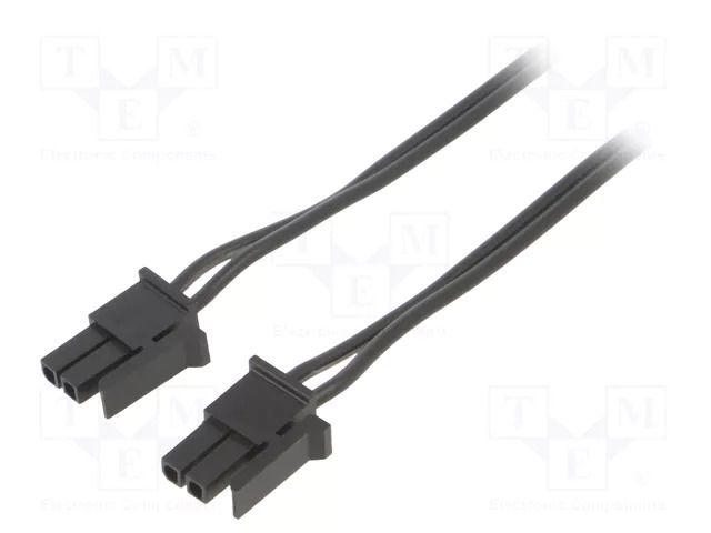 Cable; female; PIN: 2; 0.8m; 4A; Insulation: PVC; Colour: black-red ESPE KABX-2PFF-L800