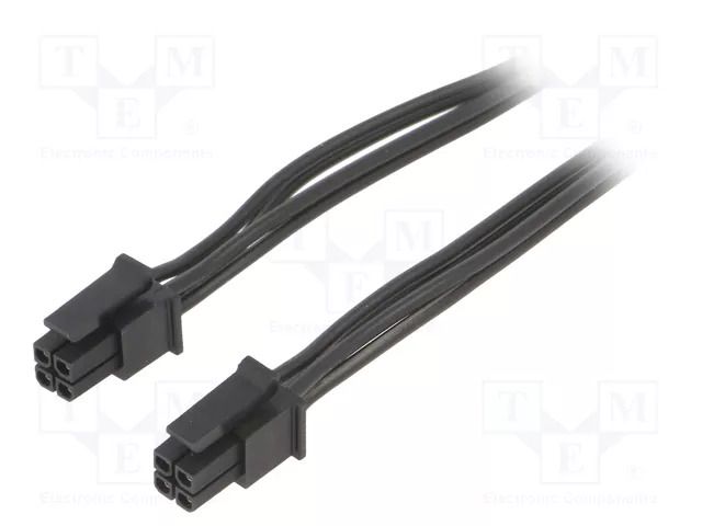 Cable; female-female; PIN: 4; 0.4m; 4A; Insulation: PVC; TLYp ESPE KABX-4PFF-L400