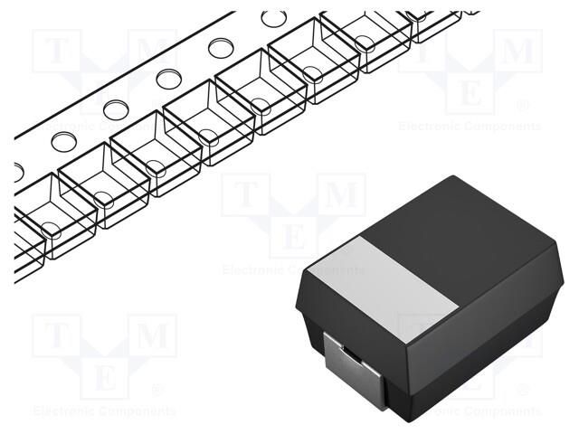 Capacitor: tantalum; 1uF; 50VDC; SMD; B; 1411; ±10%; -55÷125°C VISHAY 293D105X9050B2TE3