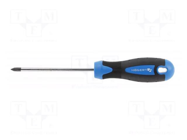 Screwdriver; Phillips; PH1; 100mm HÖGERT TECHNIK HT1S024
