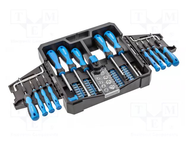 Kit: screwdrivers; 63pcs. HÖGERT TECHNIK HT1S105