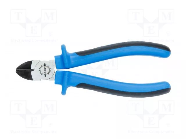 Pliers; side,cutting; ergonomic two-component handles; 160mm HÖGERT TECHNIK HT1P010