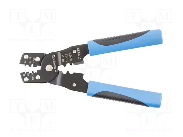 Tool: for crimping; non-insulated terminals; 0.08÷2mm2,0.3÷6mm2 HÖGERT TECHNIK HT1P215