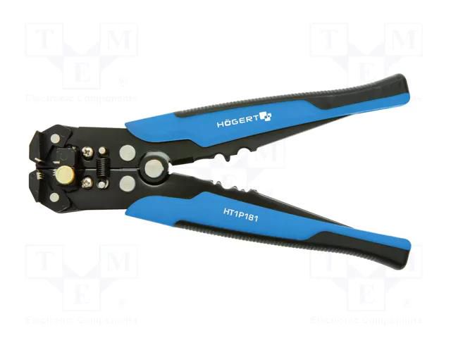 Multifunction wire stripper and crimp tool; 0.2÷6mm2; 205mm HÖGERT TECHNIK HT1P181