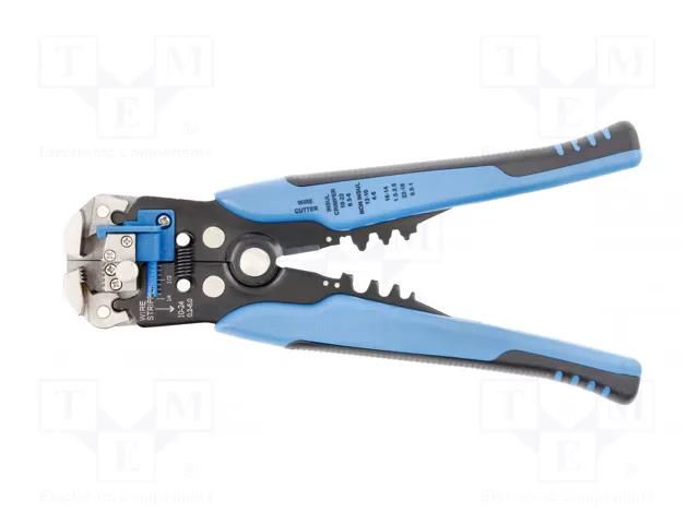 Stripping tool; 24AWG÷10AWG; 0.2÷6mm2; Wire: round; automatic HÖGERT TECHNIK HT1P184