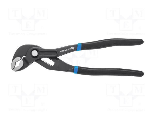 Pliers; for pipe gripping,adjustable; Pliers len: 250mm HÖGERT TECHNIK HT1P375