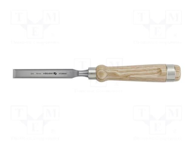 Chisel; wood; Tipwidth: 16mm; L: 140mm HÖGERT TECHNIK HT3B845