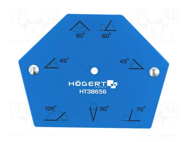 Try square; Kind: welding; magnetic; 22.5kg; hexagonal HÖGERT TECHNIK HT3B656
