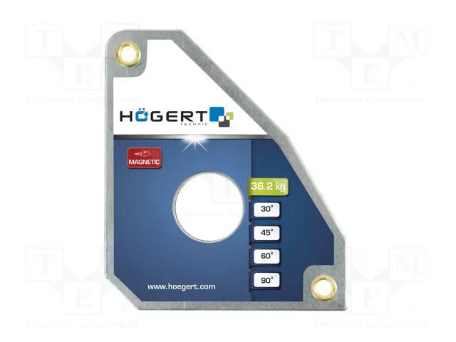 Try square; Kind: welding; magnetic; 36.2kg; triangular HÖGERT TECHNIK HT3B660