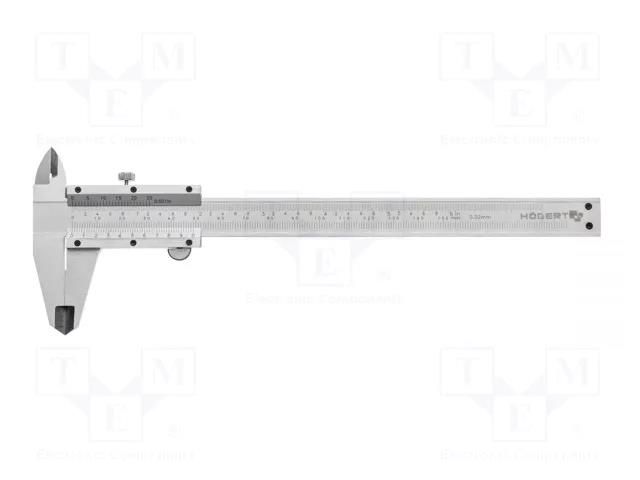 Calliper; Range: 0÷150mm; with analog readouts HÖGERT TECHNIK HT4M270