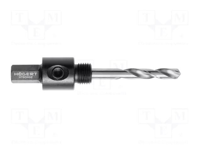 Hole saw adapter; 7/16" HÖGERT TECHNIK HT6D462