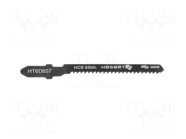 Hacksaw blade-set; AEG,Black & Decker,wood,jigsaw; 76mm; 5pcs. HÖGERT TECHNIK HT6D657