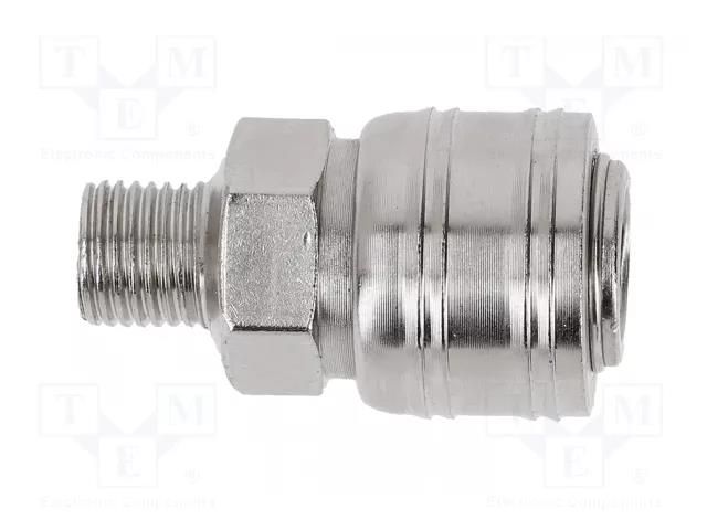 Quick connection coupling; Ext.thread: G 1/4" HÖGERT TECHNIK HT4R802