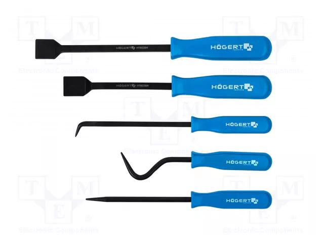 Kit: scrapers; 5pcs. HÖGERT TECHNIK HT8G394