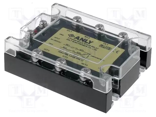Relay: solid state; 90A; Uswitch: 48÷480VAC; 3-phase; ASR ANLY ELECTRONICS ASR-3PH90AA-H