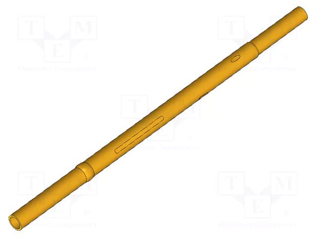 Test probe socket; gold-plated; KS-075; L: 30mm; test needles INGUN KS-07535G