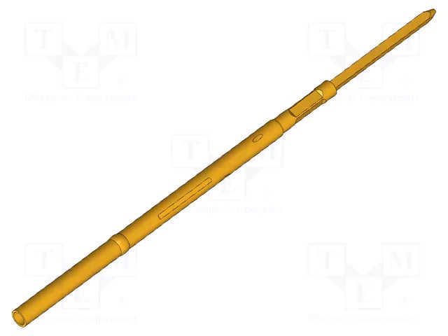 Test probe socket; gold-plated; KS-075; L: 40mm; test needles INGUN KS-07547G10