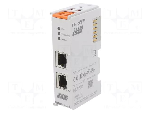 Industrial module: communication; -25÷60°C; IP20; RT; RJ45 x2 Beckhoff Automation EL6631