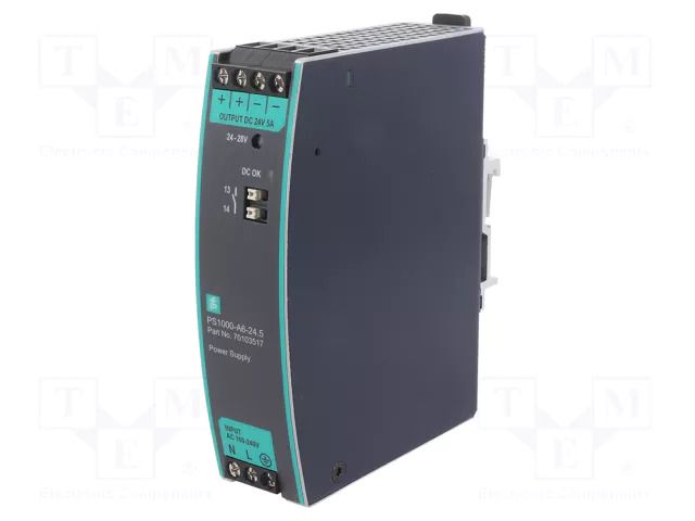 Power supply: switching; for DIN rail; 120W; 24VDC; 6A; 100÷240VAC PEPPERL+FUCHS 70103517