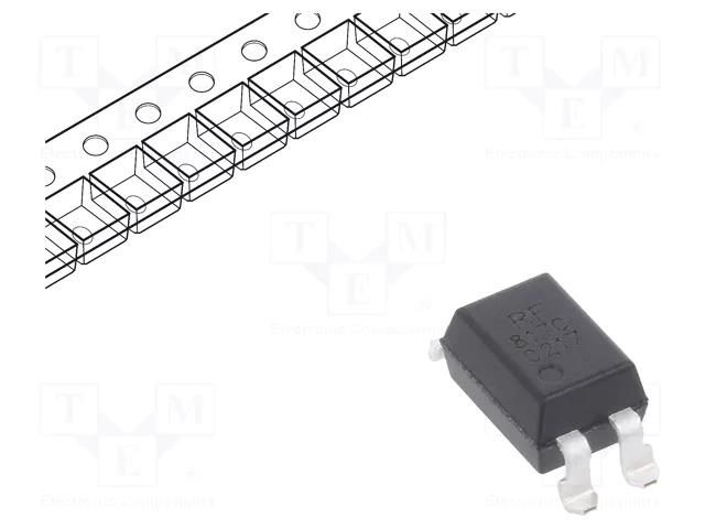 Optocoupler; SMD; Ch: 1; OUT: transistor; Uinsul: 5kV; Uce: 80V; DIP4 REFOND RF-817SC-TP-C