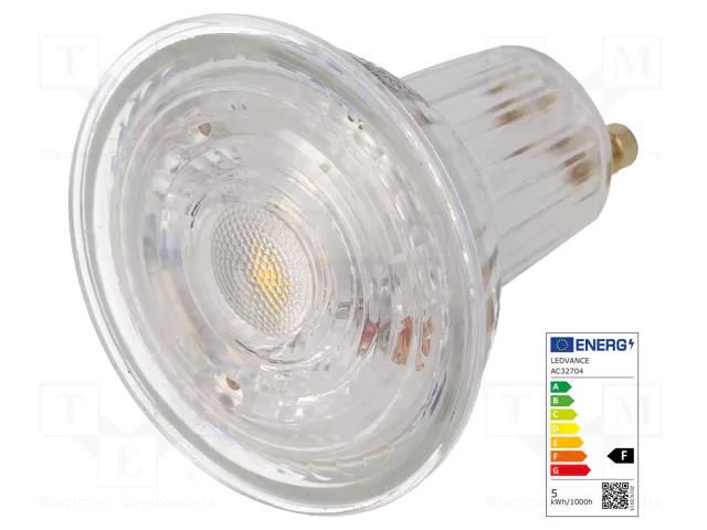 LED lamp; warm white; GU10; 230VAC; 350lm; P: 4.3W; 36°; 3000K ams OSRAM 4058075096622