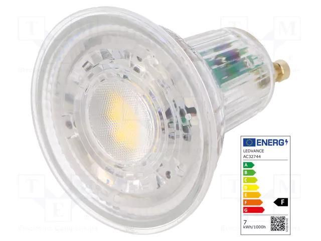 LED lamp; neutral white; GU10; 230VAC; 575lm; P: 6.9W; 36°; 4000K ams OSRAM 4058075096660