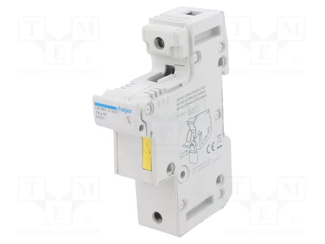 Fuse disconnector; 14x51mm; for DIN rail mounting; 50A; 690V HAGER LR601
