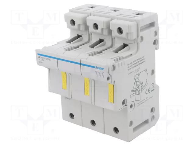 Fuse disconnector; 14x51mm; for DIN rail mounting; 50A; 690V HAGER LR603