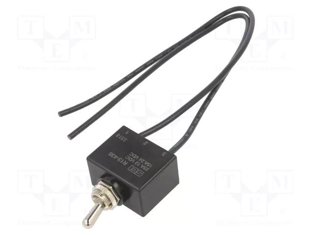Switch: toggle; Pos: 2; SPST; ON-OFF; 25A/12VDC; Leads: cables; 50mΩ SWITCH COMPONENTS TB1-1A-DC-WW