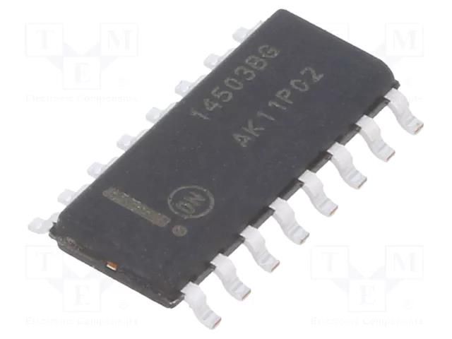 IC: digital; 3-state,buffer,hex; Ch: 6; IN: 1; CMOS; SMD; SOIC16; tube ONSEMI MC14503BDG