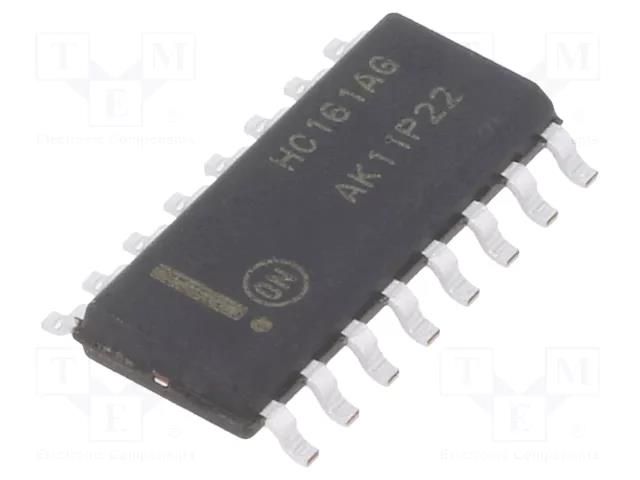 IC: digital; Ch: 1; IN: 9; CMOS; HC; SMD; SOIC16; HC; 2÷6VDC; tube ONSEMI MC74HC161ADG