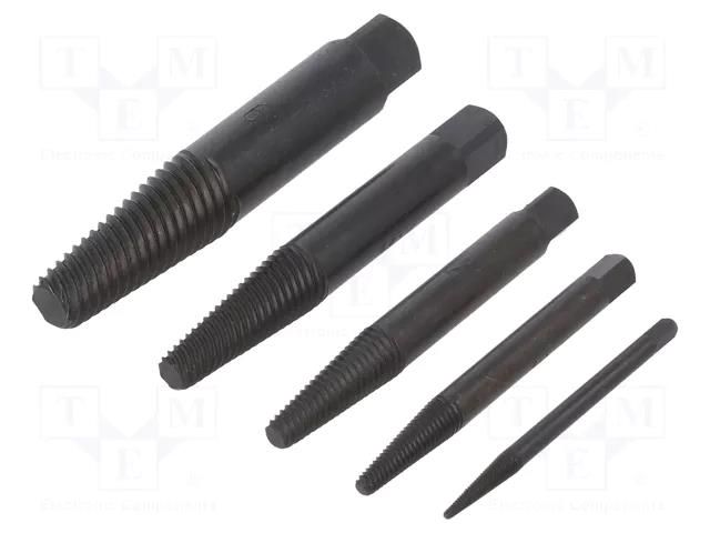 Kit: screw extractor; 6pcs. RENNSTEIG REN.4709013