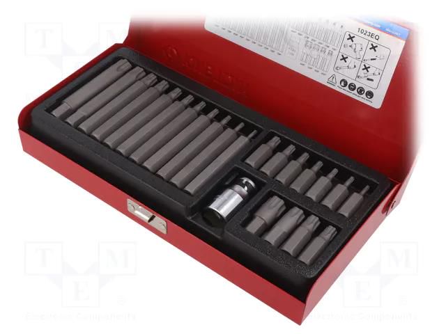 Kit: screwdriver bits; Torx® PLUS; 23pcs. KING TONY KT-1023EQ