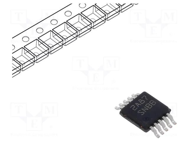 IC: hot swap controller; VSSOP10; -40÷125°C; reel,tape; 9÷80VDC TEXAS INSTRUMENTS LM5069MM-2/NOPB