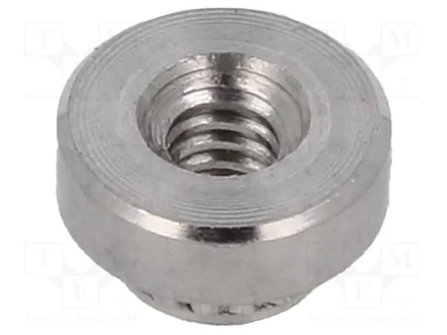 Screwed spacer sleeve; 1.65mm; cylindrical; stainless steel KEYSTONE KEYS4860