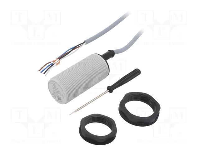 Sensor: capacitive; Range: 0÷16mm; OUT: NPN / NO + NC; 2m; PBT CARLO GAVAZZI CA30CAF16NA