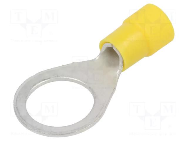 Tip: ring; M12; Ø: 13mm; 4÷6mm2; crimped; for cable; insulated ERKO KOE-12-6/100