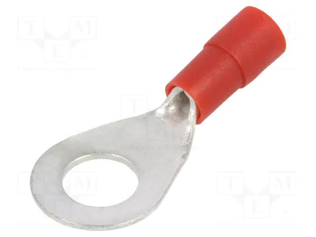 Tip: ring; M6; Ø: 6.5mm; 0.5÷1mm2; crimped; for cable; insulated ERKO KOE-6-1/100