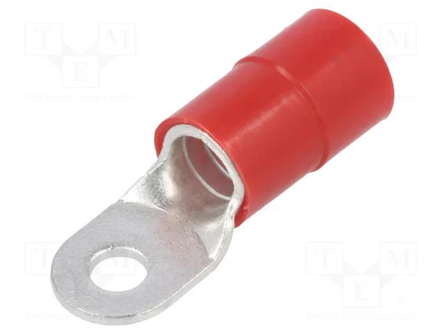 Tip: ring; M6; Ø: 6.5mm; 35mm2; crimped; for cable; insulated; tinned ERKO KOE-6-35/50