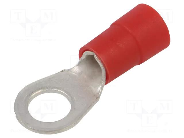 Tip: ring; M8; Ø: 8.5mm; 10mm2; crimped; for cable; insulated; tinned ERKO KOE-8-10/100