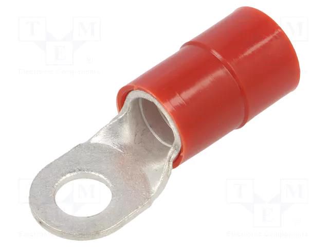 Tip: ring; M8; Ø: 8.5mm; 35mm2; crimped; for cable; insulated; tinned ERKO KOE-8-35/50