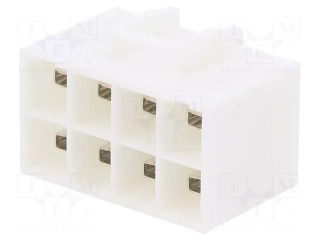 Connector: wire-board; socket; male; 600V; PIN: 8; on PCBs; tinned JST B08P-VL