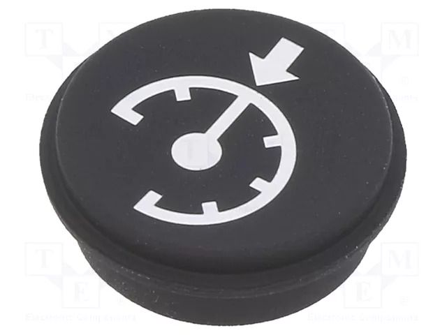 Button; round; Ø21mm; black; 09 EAO 09-0S12.2047