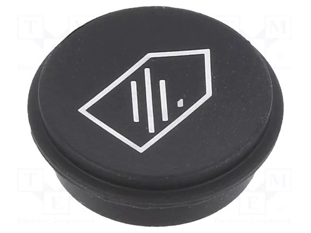 Button; round; Ø21mm; black; 09 EAO 09-0S12.6080
