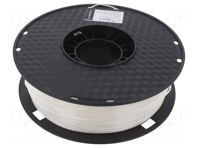 Filament: PET-G; 1.75mm; natural; 220÷260°C; 1kg GEMBIRD 3DP-PETG1.75-01-NA