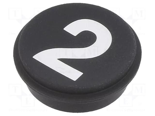 Button; round; Ø21mm; black; 09; Button marking: 2 EAO 09-0S12.C000226