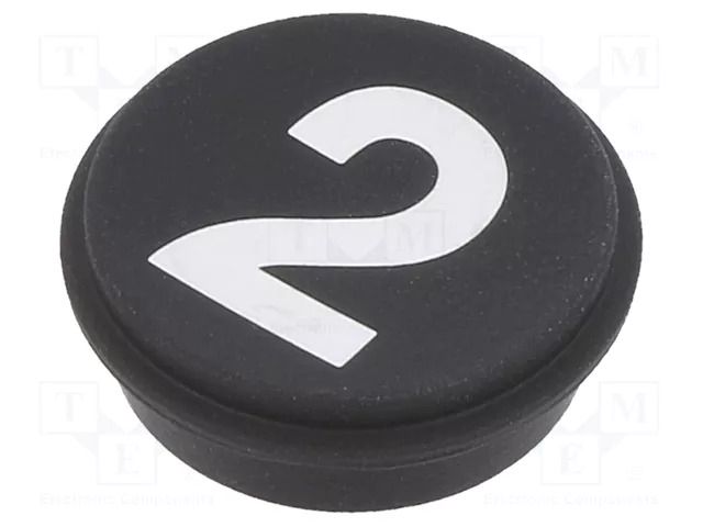 Button; round; Ø21mm; black; 09; Button marking: 2 EAO 09-0S12.C000226