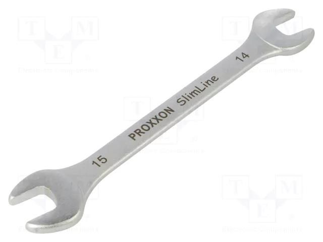 Wrench; spanner; 14mm,15mm; Chrom-vanadium steel; SlimLine PROXXON PR23840