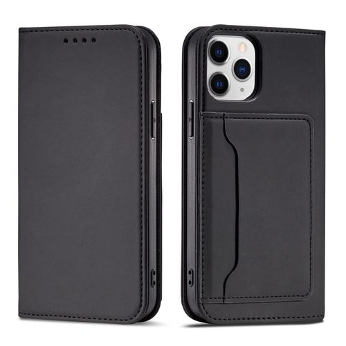 Magnet Card Case for iPhone 12 Pro Max Pouch Card Wallet Card Holder Black, Hurtel 5907769342295 5907769342295